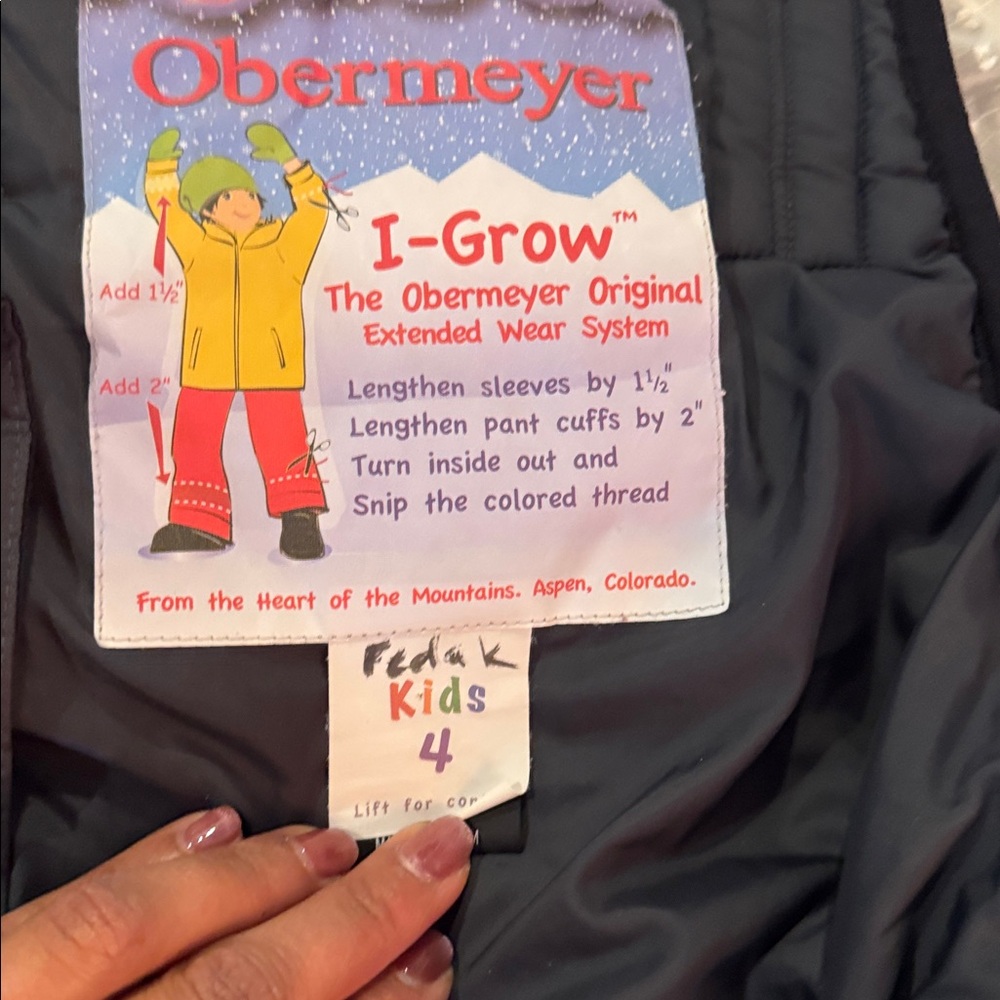 Obermeyer I-Grow Kids Jacket - Dark Gray